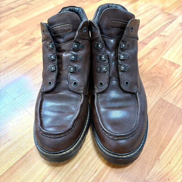 Johnston & Murphy Brown Leather Mens Hiking Boots Size 12 - Picture 3 of 8